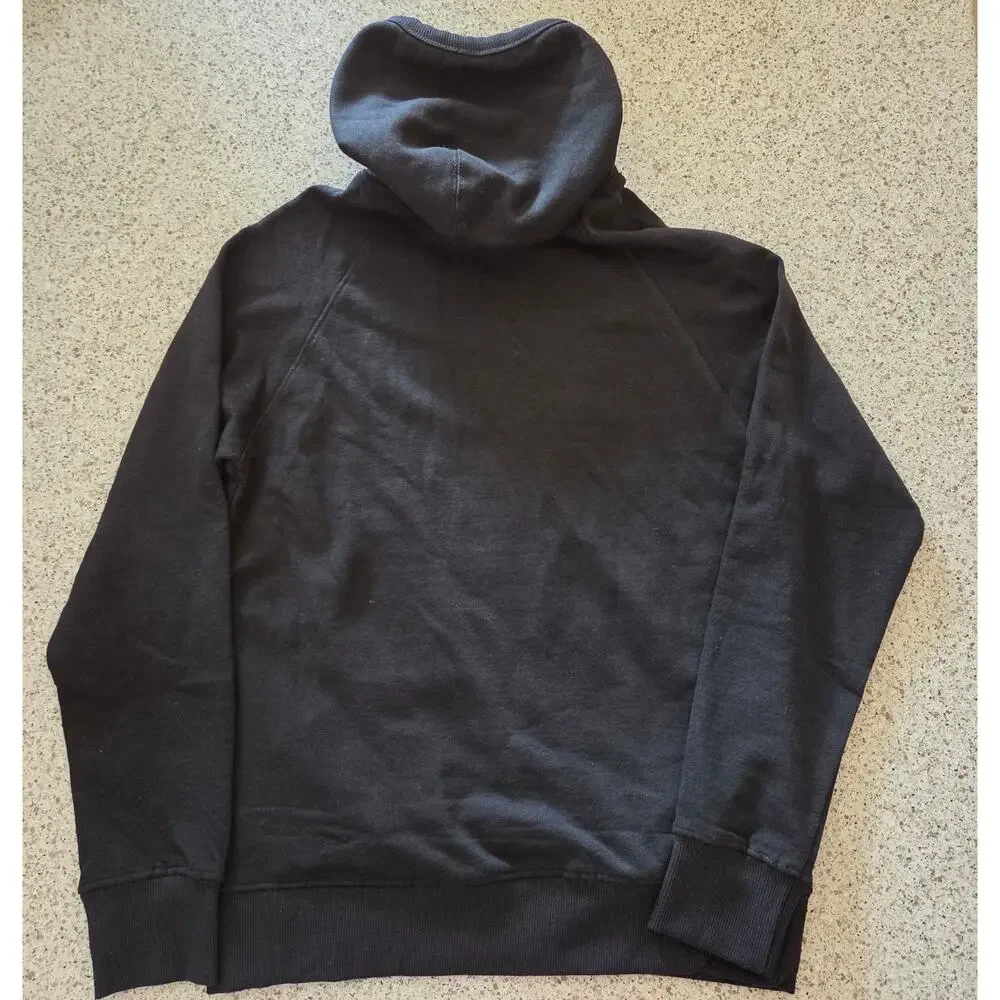 Banana Republic Men's Logoed Print Black Garment Dye Hoodie Sweatshirt NWOT✨️M